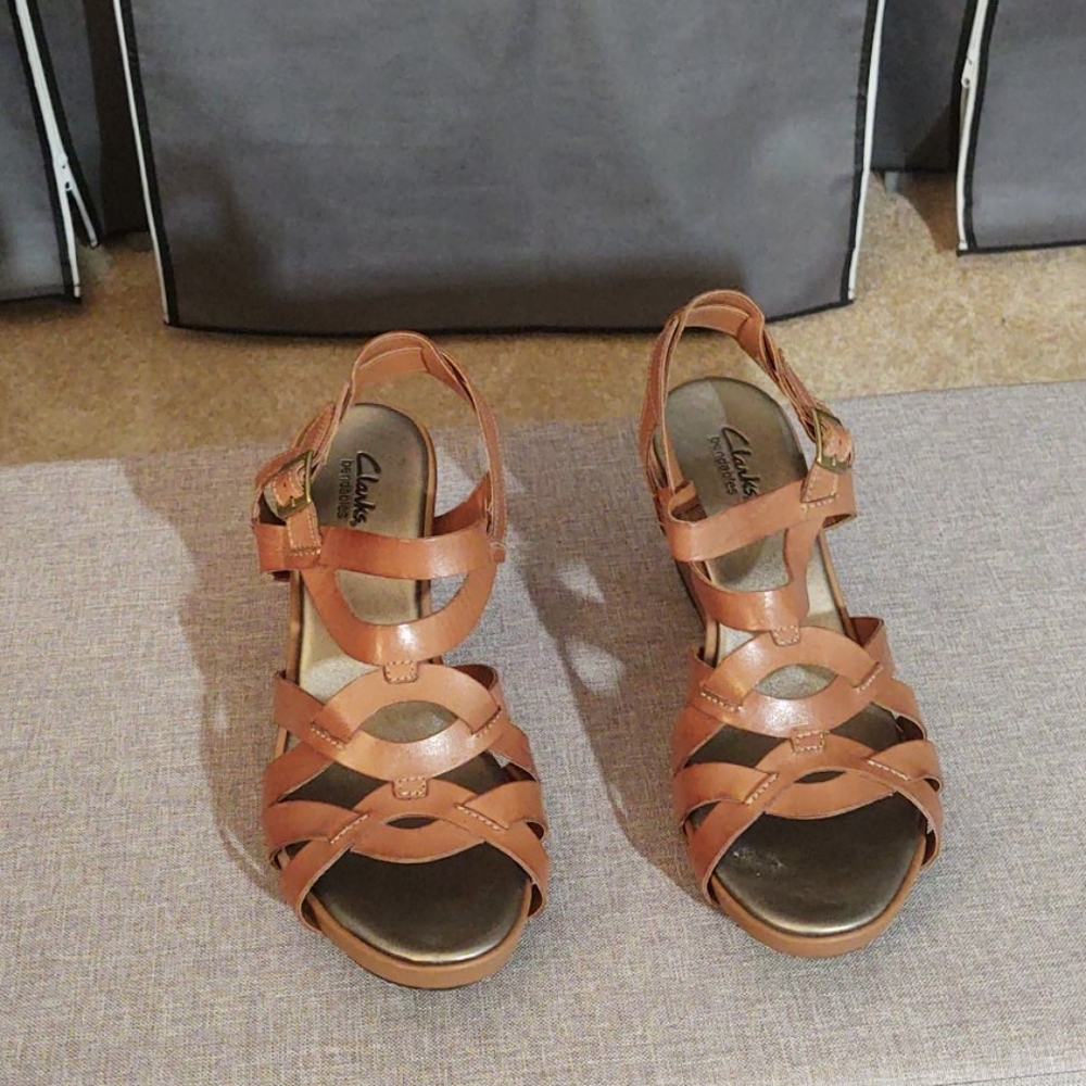 Clark's Leather Upper Sandal